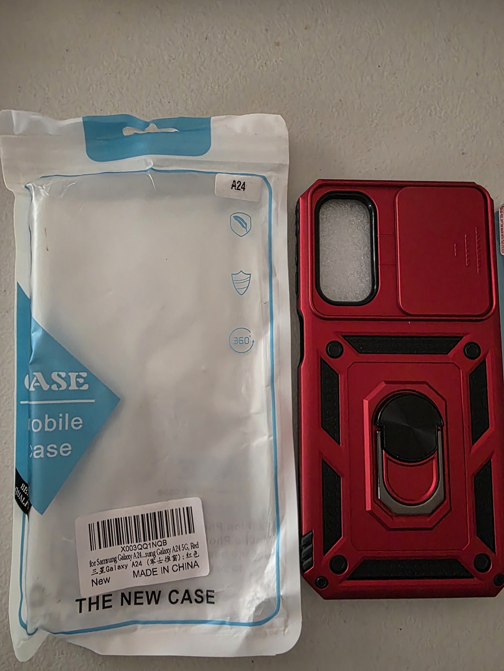 Samsung Galaxy A24 5G Luxury Camera Slide Cover Magnetic Ring KickStand Case